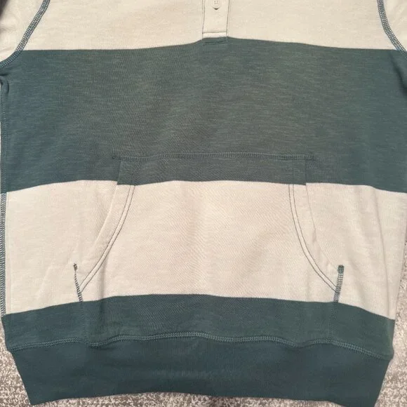 J. Crew Striped Cotton Knit Hoodie Medium - Picture 4 of 6